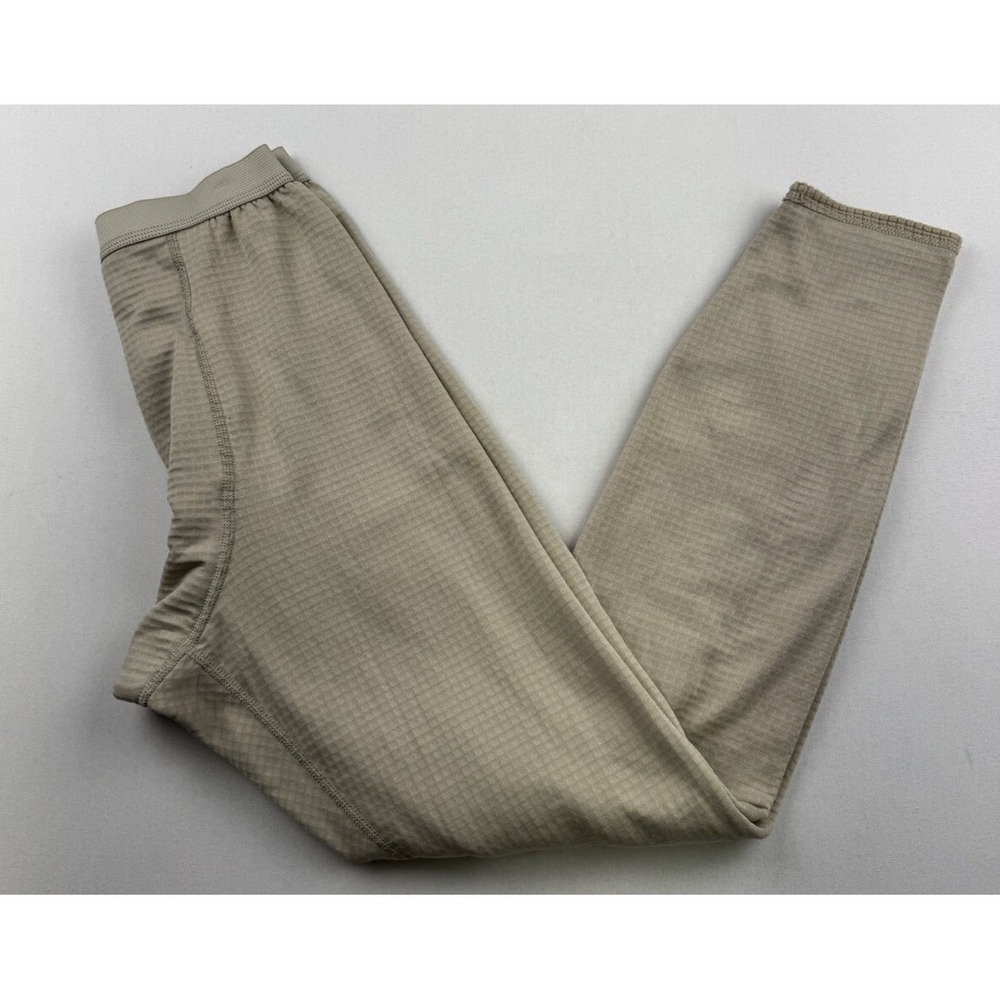 POLARTEC GEN 3 Drawers Mid-Weight Bottom COLD WEATHER Size Small Regular‎ Tan